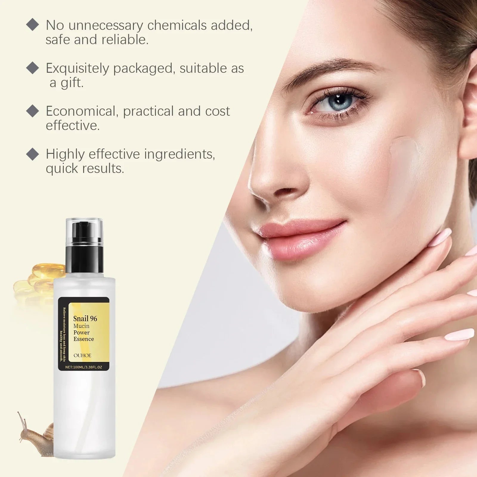 Snail Glow Skin Renewal Essence - HERS